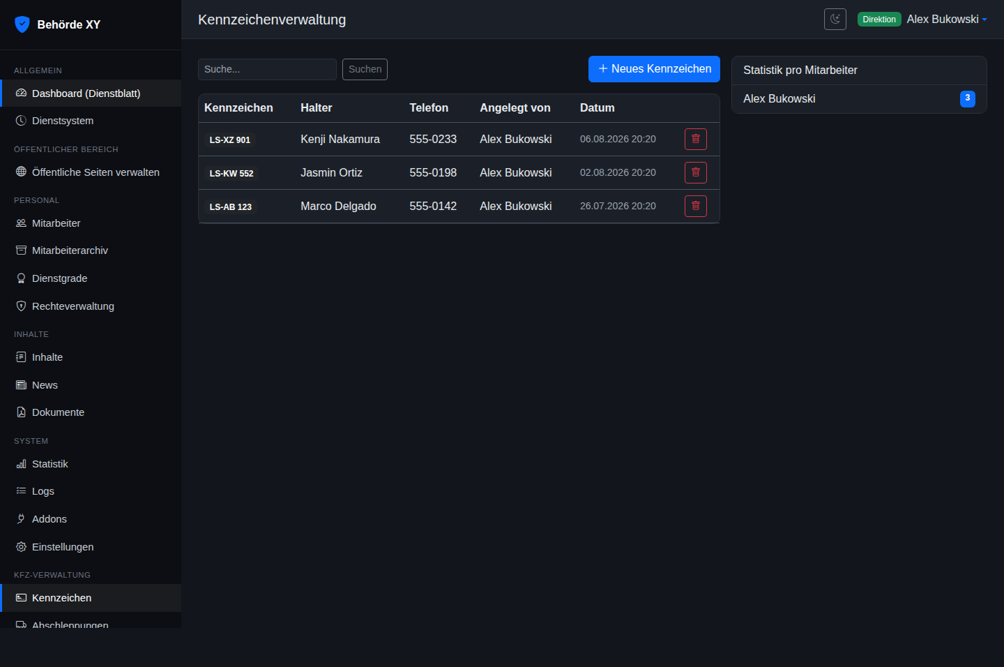 DPOS Addon für Behördensoftware